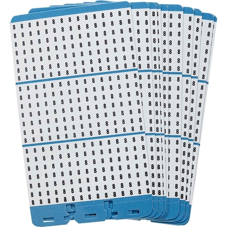 Brady Porta-Pack Wire Marker Book Refill Repositionable Vinyl Cloth 8, 450 Total, 10PK PWM-8